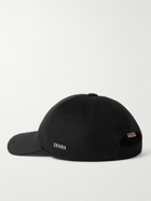 Zegna - Logo-Embellished Cashmere-Felt Baseball Cap - Black