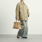 Maison Margiela Women's Parka Jacket in Beige/Blue