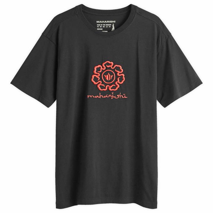 Photo: Maharishi Men's Spiral Temple T-Shirt in Black
