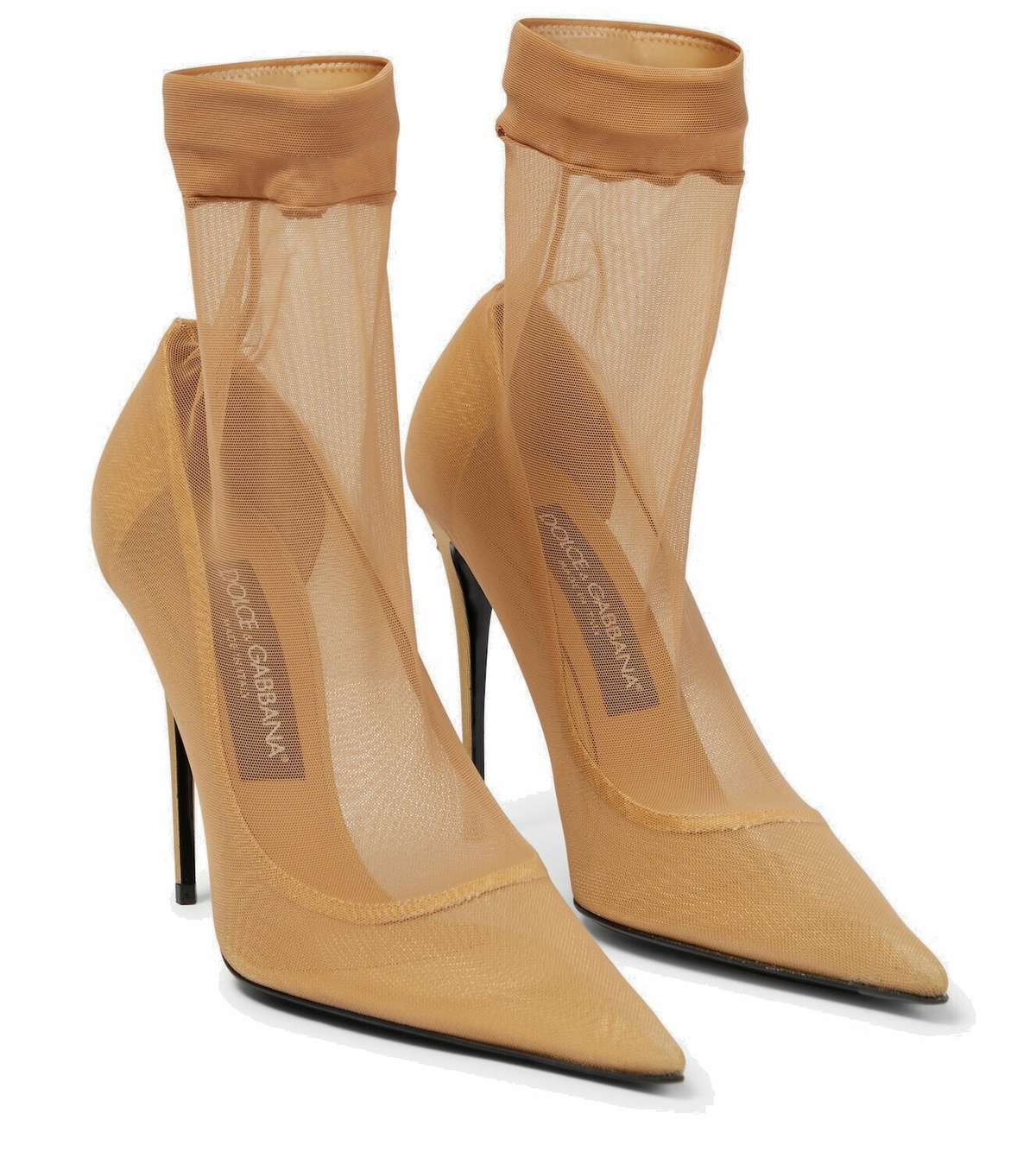 DOLCE&GABBANA Lori printed stretch-knit sock boots | THE OUTNET