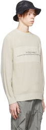 A-COLD-WALL* Taupe Cotton Sweater