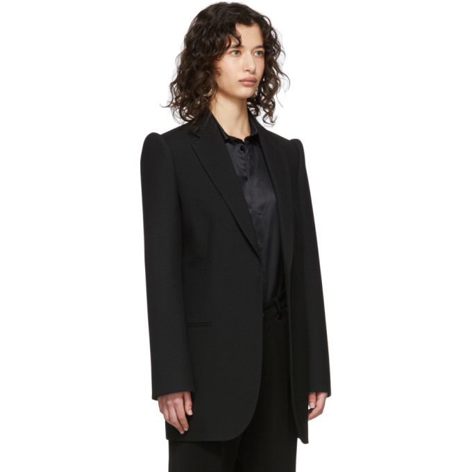 Balenciaga Black Suspended Shoulder Blazer Balenciaga