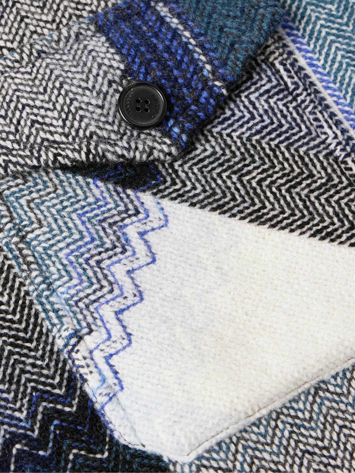 Missoni - Checked Wool Overshirt - Blue