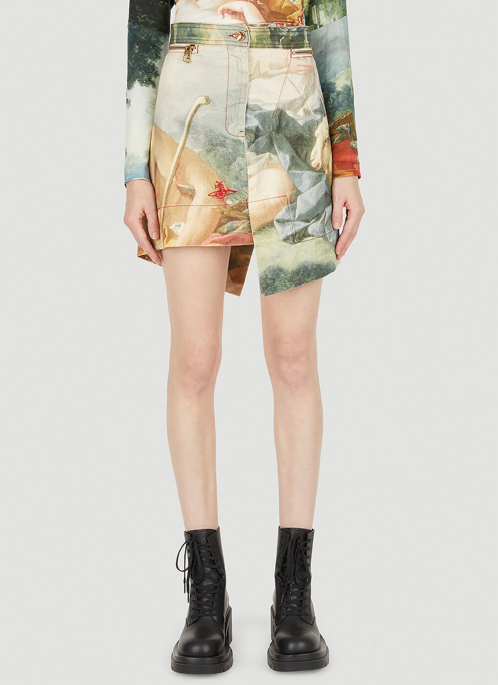Loose WB Infinity Skirt in Beige Vivienne Westwood