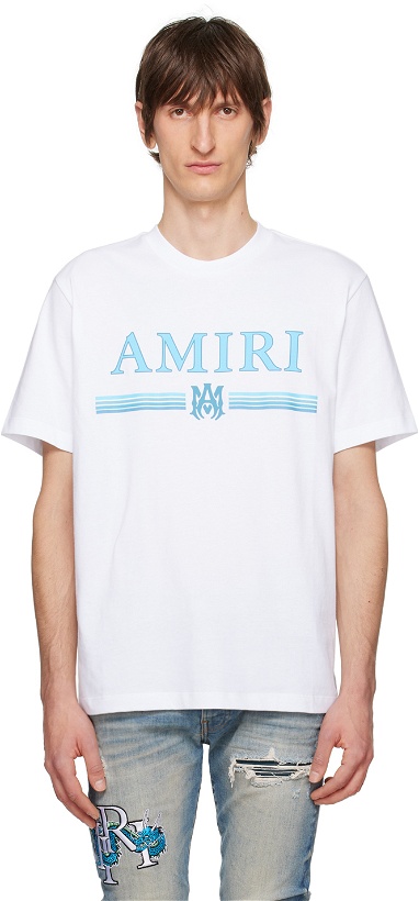 Photo: AMIRI White Bar T-Shirt