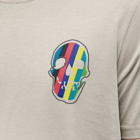 Paul Smith Men's Stripe Skull T-Shirt in Grey