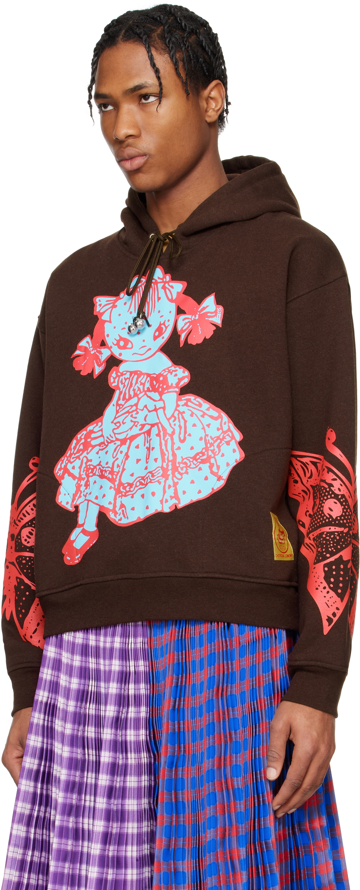 Chopova Lowena Brown Dotty Hoodie Chopova Lowena