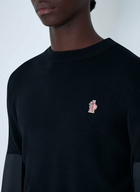 Moncler Grenoble Crewneck Sweater with Nylon Sleeve Patches