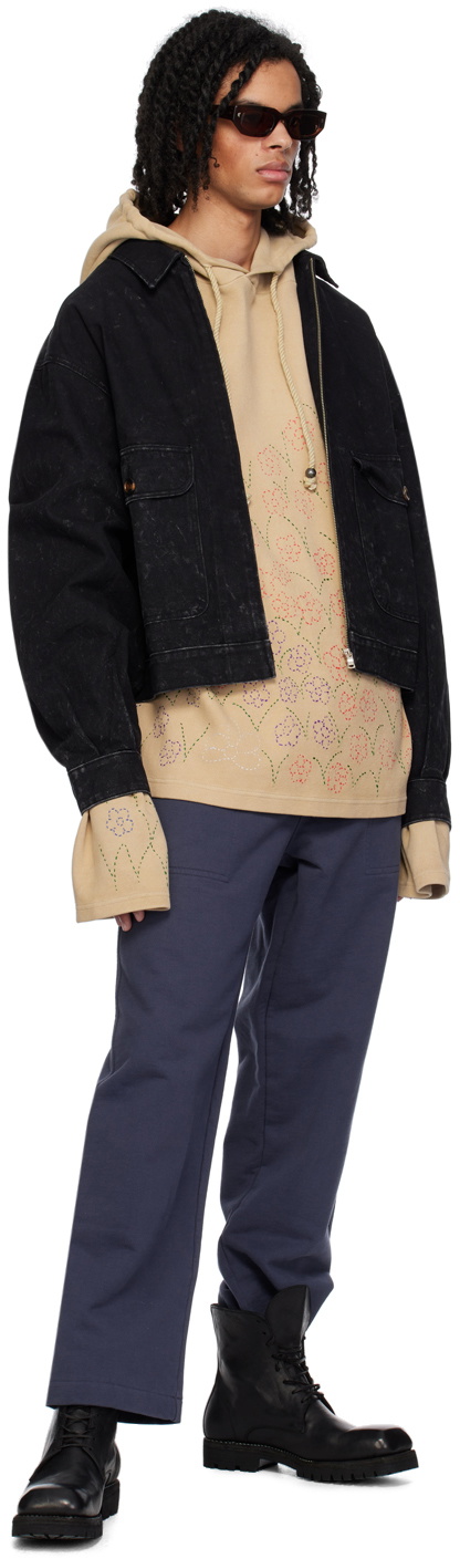Glass Cypress Black Embroidered Jacket