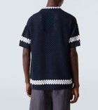 Frescobol Carioca Pinto crochet cotton bowling shirt