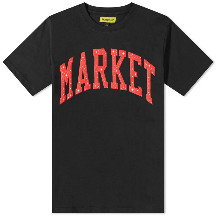 Photo: MARKET Men's Arc Puff T-Shirt in Black