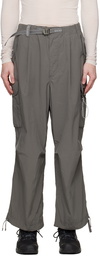 and wander Gray Oversized Cargo Pants