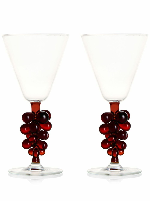 Photo: Maison Balzac Clear Grapes Wine Glasses Set