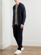 John Smedley - Honeycomb-Knit Merino Wool Zip-Up Cardigan - Blue