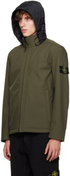 Stone Island Khaki Water-Resistant Jacket