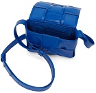 Bottega Veneta Blue Mini Paper Cassette Bag