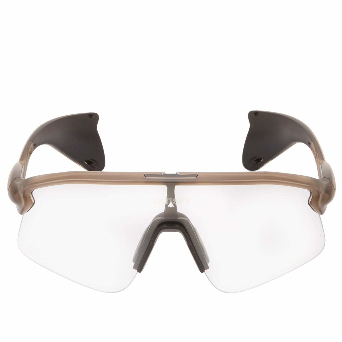 Oakley x Satisfy Stunt Devil Sunglasses in Matte Brown Smoke 