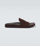 Jacquemus Mocassin suede slides