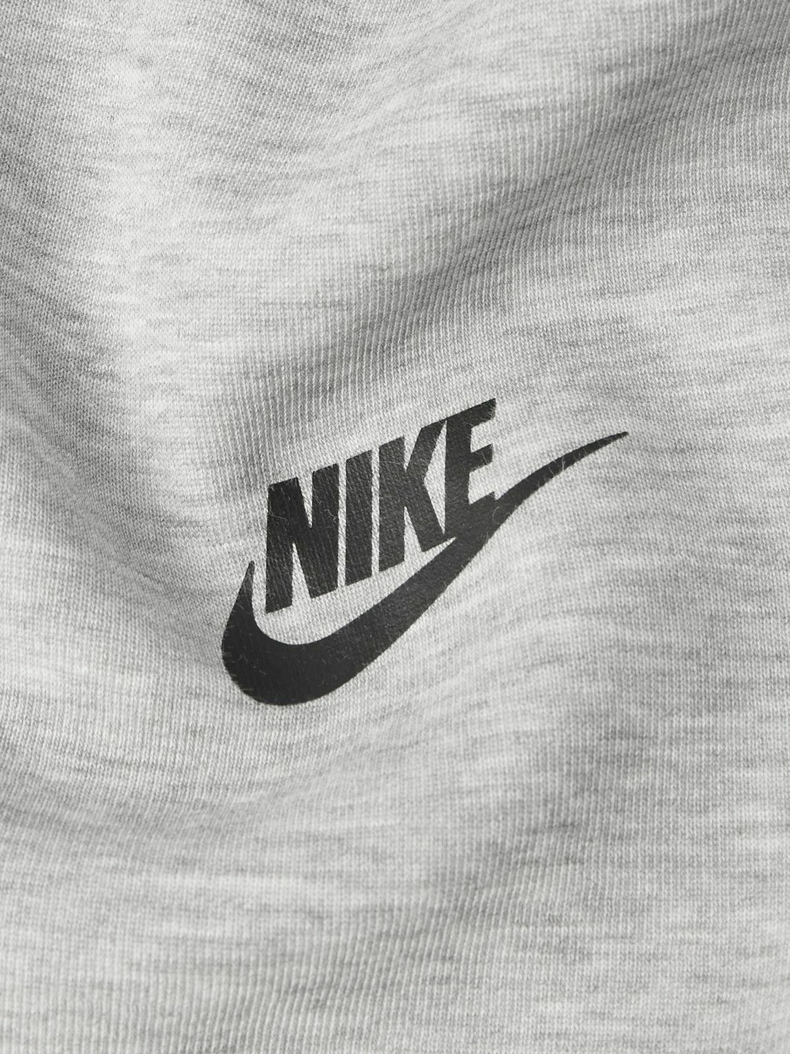 Nike - Logo-Embroidered Cotton-Blend Tech Fleece Zip-Up Hoodie - Gray Nike