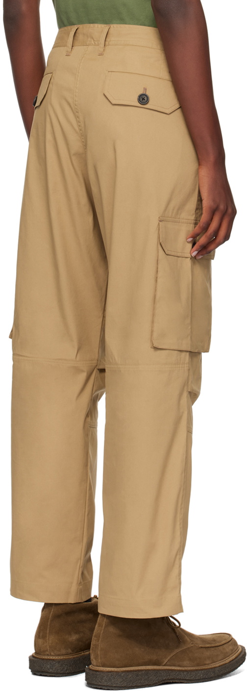 PS by Paul Smith Tan Loose-Fit Cargo Pants