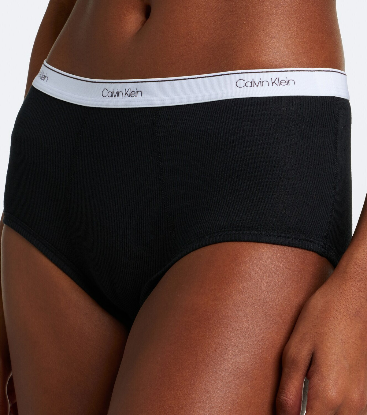 Calvin Klein Collection Thaïs ribbed-knit cotton-blend briefs