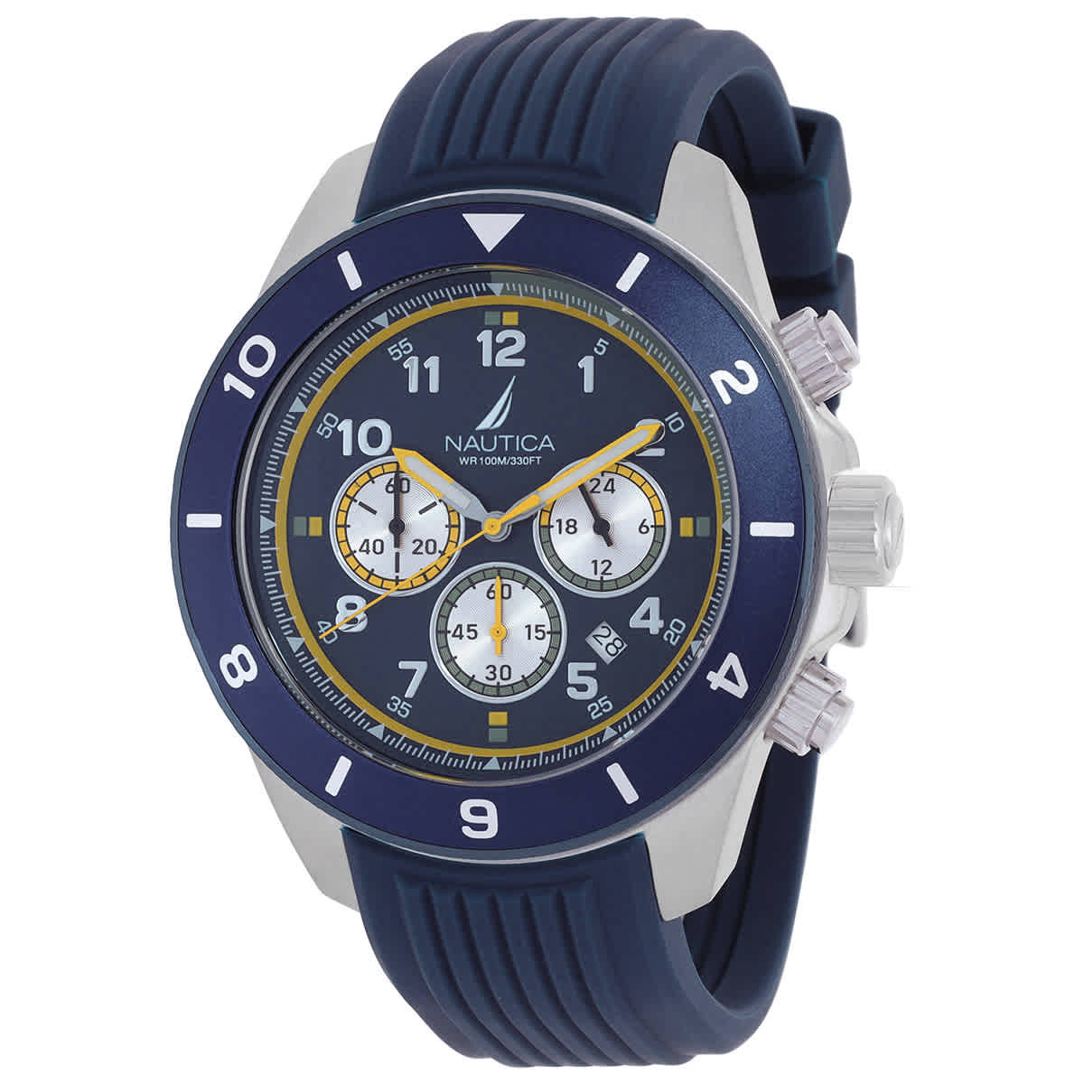 Nautica One Chronograph Quartz Blue Dial Mens Watch NAPNOS402