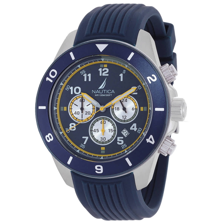 Photo: Nautica One Chronograph Quartz Blue Dial Mens Watch NAPNOS402