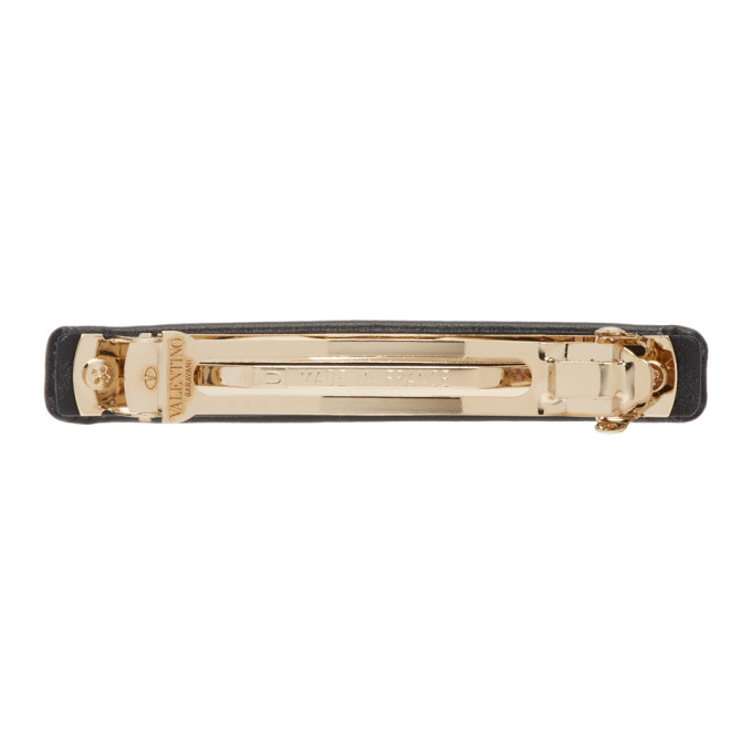 Valentino Black and Gold Valentino Garavani Rockstud Hair  display picture 1
