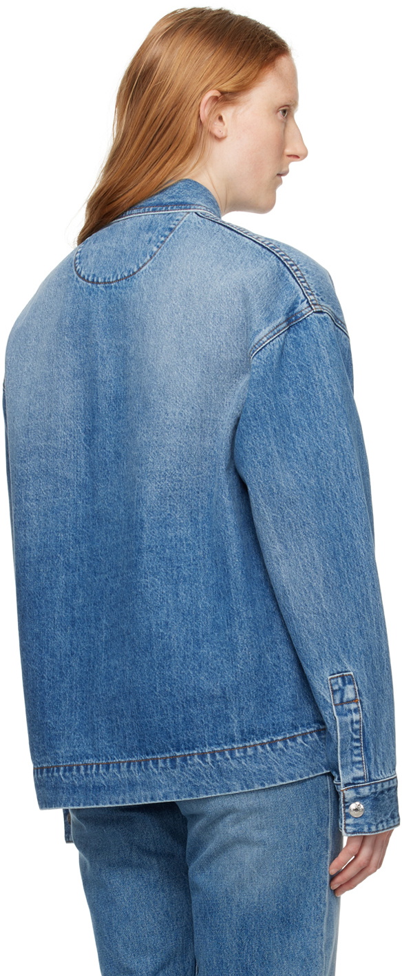 JACQUEMUS Blue Les Sculptures 'La chemise de-Nîmes' Denim Jacket