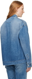 JACQUEMUS Blue Les Sculptures 'La chemise de-Nîmes' Denim Jacket