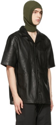 Han Kjobenhavn SSENSE Exclusive Black Leather Summer Shirt