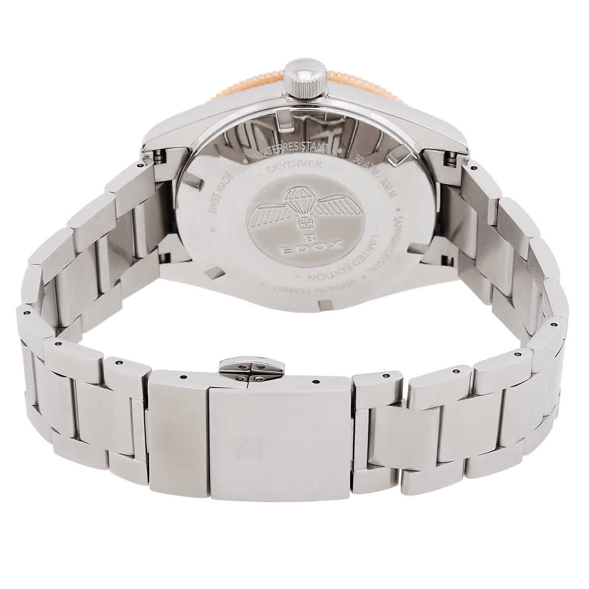 Edox Skydiver Automatic Black Dial Mens Watch 80126 357RNM NIRB