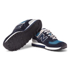 New Balance - 576 Suede, Leather and Mesh Sneakers - Men - Navy