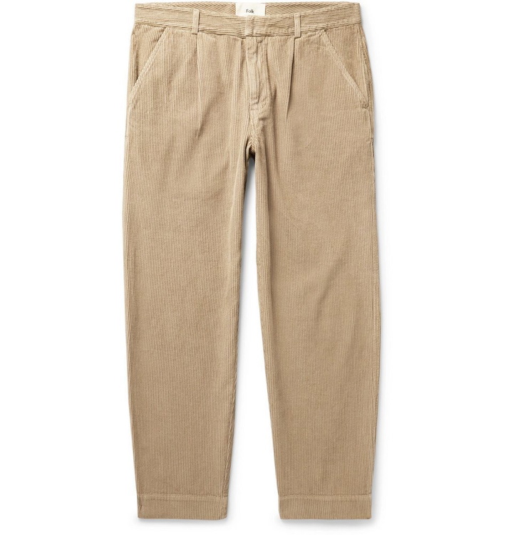 Photo: Folk - Signal Cotton-Corduroy Trousers - Men - Mushroom