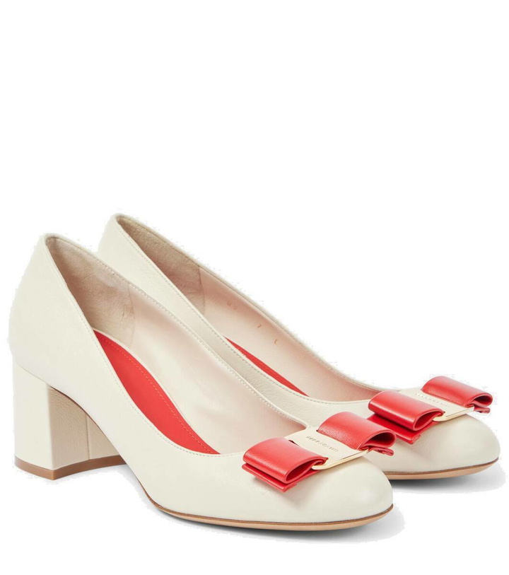 Photo: Ferragamo Melena leather pumps