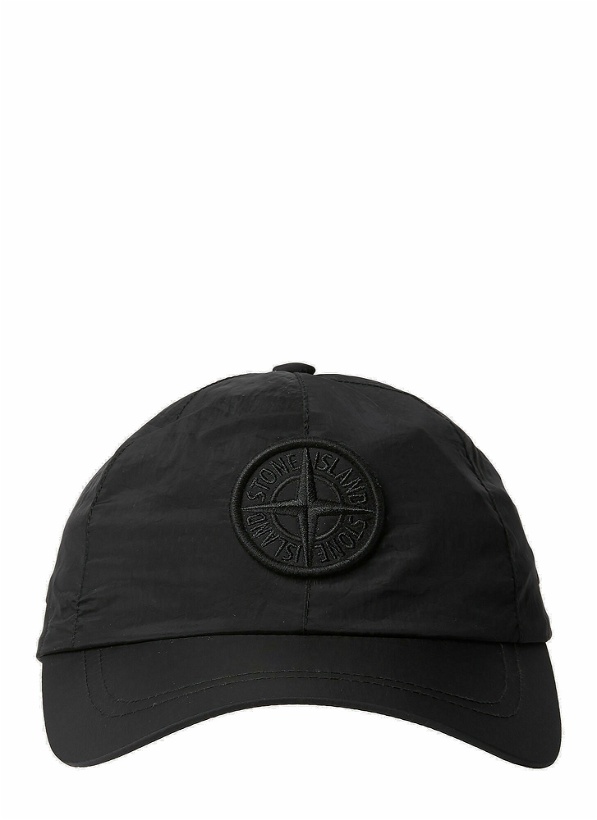 Photo: Stone Island - Compass Patch Baseball Cap in Black