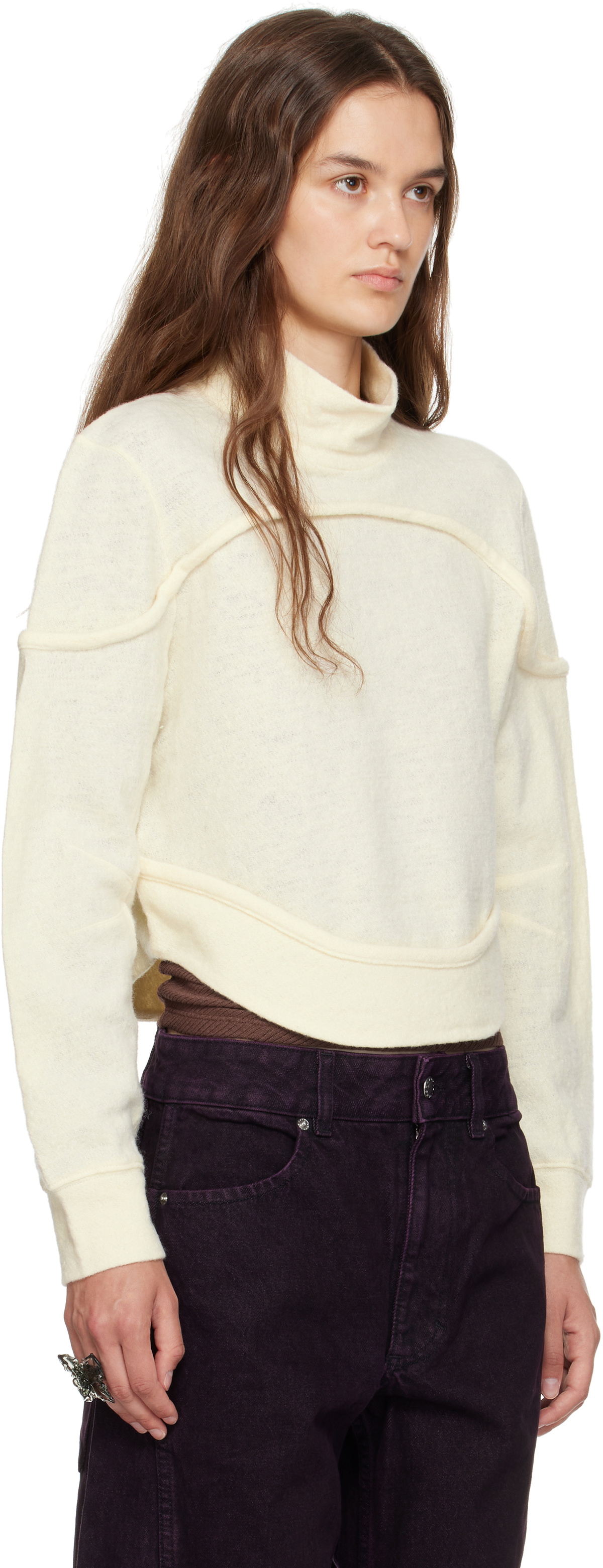 Eckhaus Latta Beige Pallas Turtleneck