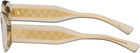 Gucci Yellow Monogram Wirecore Sunglasses