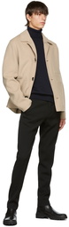 AMI Alexandre Mattiussi Beige Double-Face Wool Splittable Jacket