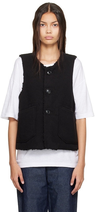 Photo: Engineered Garments Black Over Reversible Vest