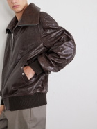 Rick Owens - Dracuflight Leather Jacket - Brown