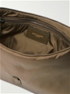 SAINT LAURENT - Le 5 à 7 Leather-Trimmed Shell Messenger Bag - Brown