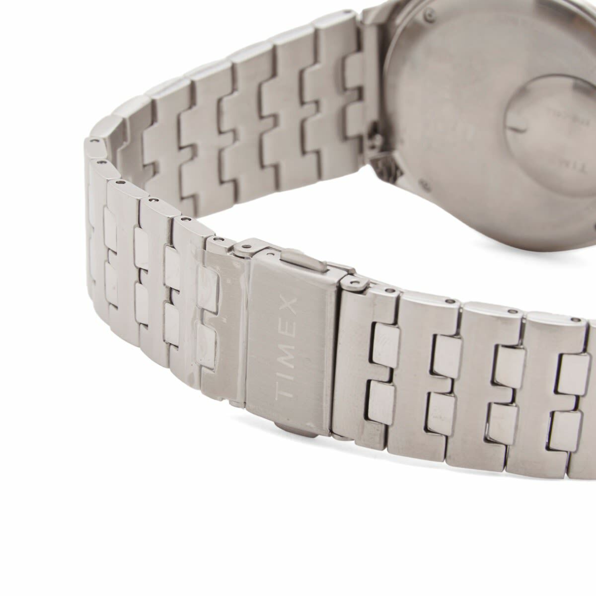 Timex x Peanuts Q GMT Watch in Silver 