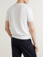 Canali - Knitted Cotton T-Shirt - White