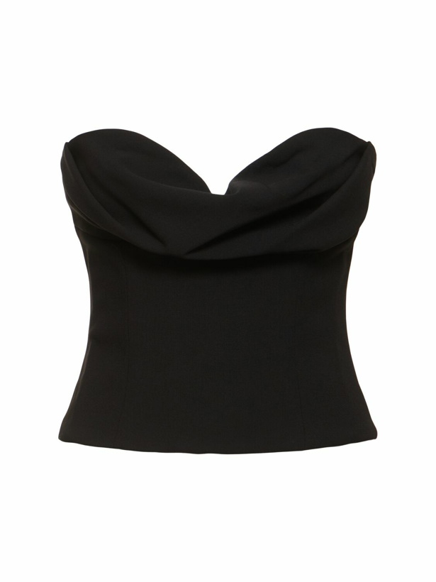 Photo: MAGDA BUTRYM Strapless Wool Blend Corset Top