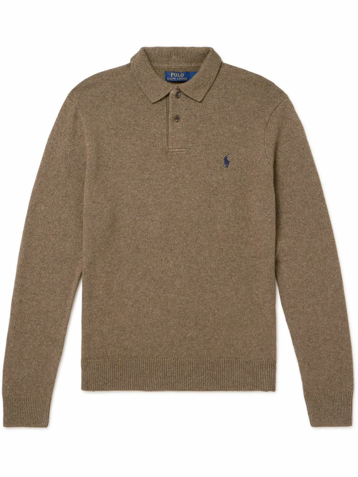 ★★POLO RALPH LAUREN★★ Wool Quarter Zipper Sweater Brown Polo Ralph Lauren Wool Quarter-Zip Sweater | Sweaters