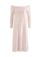 Needle & Thread Esme Sequin-embellished Tulle Midi Dress Light Pink