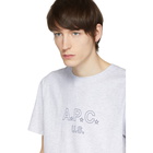 A.P.C. Grey US Star Logo T-Shirt