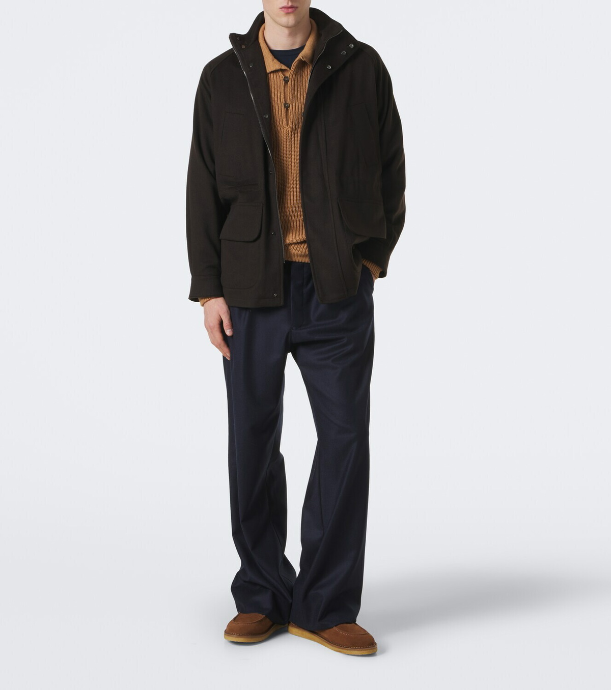 Stòffa Wool and cashmere wide-leg pants