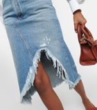 Chloé Denim midi skirt